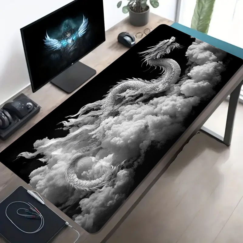 Black and White Dragon Gaming  - Desk Setup Pc And Laptop 评论和价格