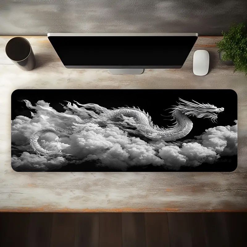 Black and White Dragon Gaming  - Desk Setup Pc And Laptop 评论和价格