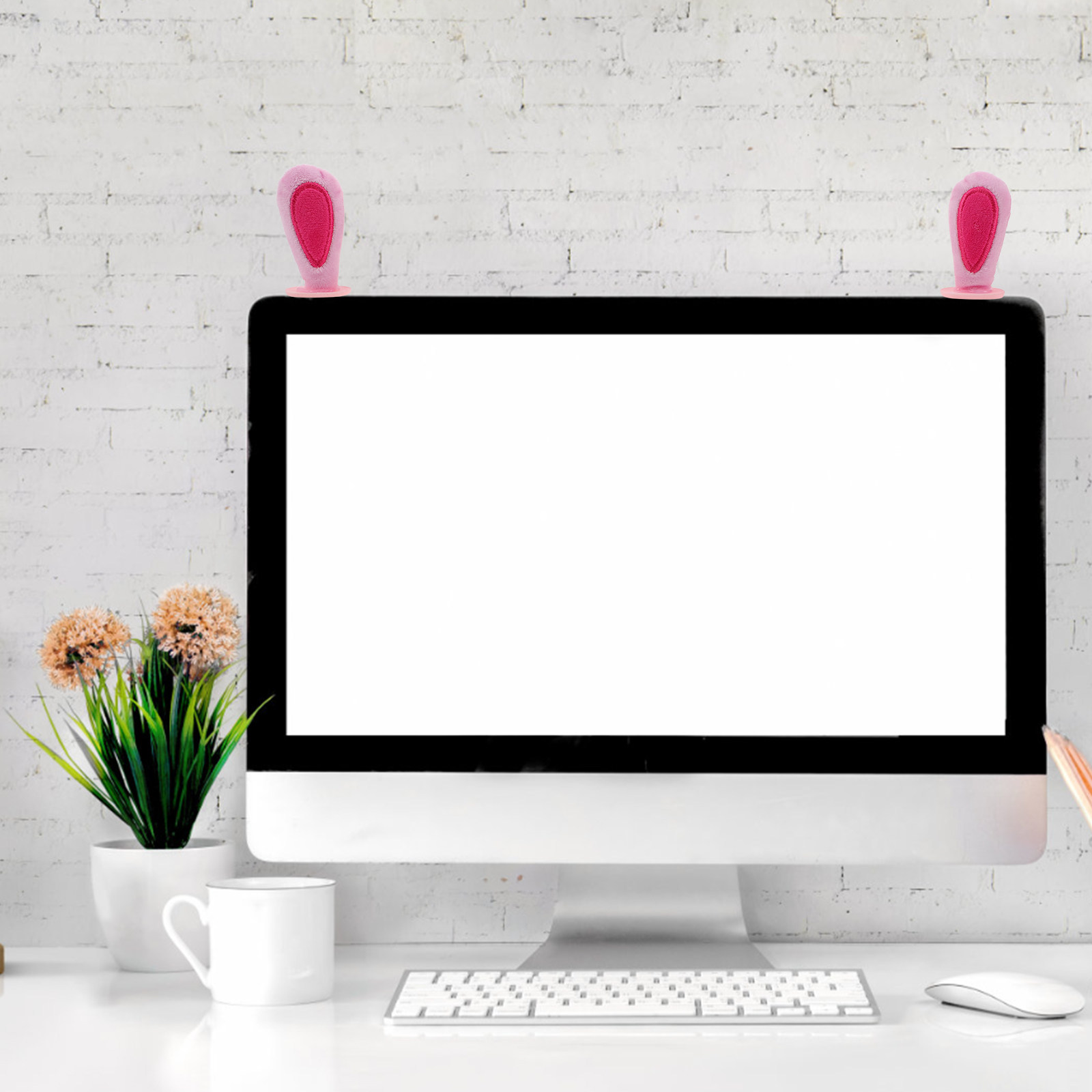 2Pairs Computer Monitor Decor  - Setup Desk Monitor 评论和价格