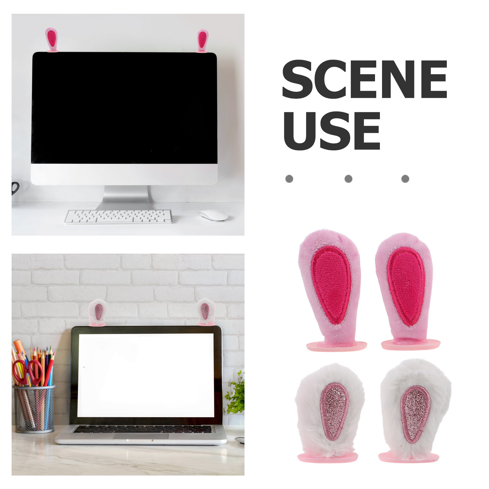 2Pairs Computer Monitor Decor  - Setup Desk Monitor 评论和价格