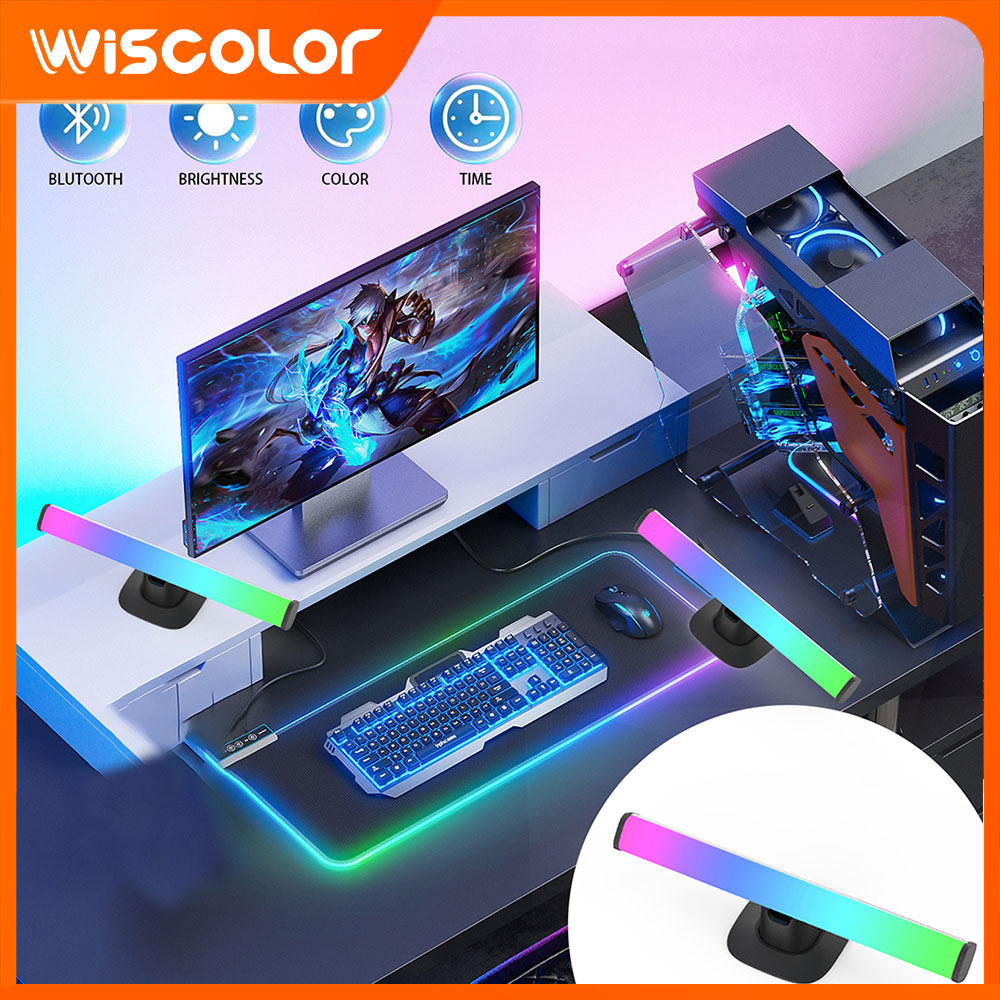RGB LED Lights Bar Bluetooth S - Desk Setup With Tv 评论和价格