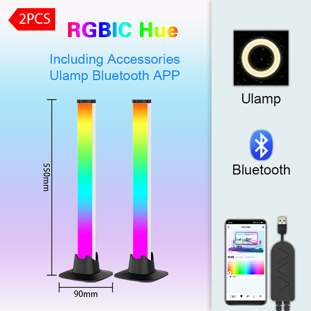 Desktop Setup RGB LED Lights B - Desk Setup With Tv 评论和价格