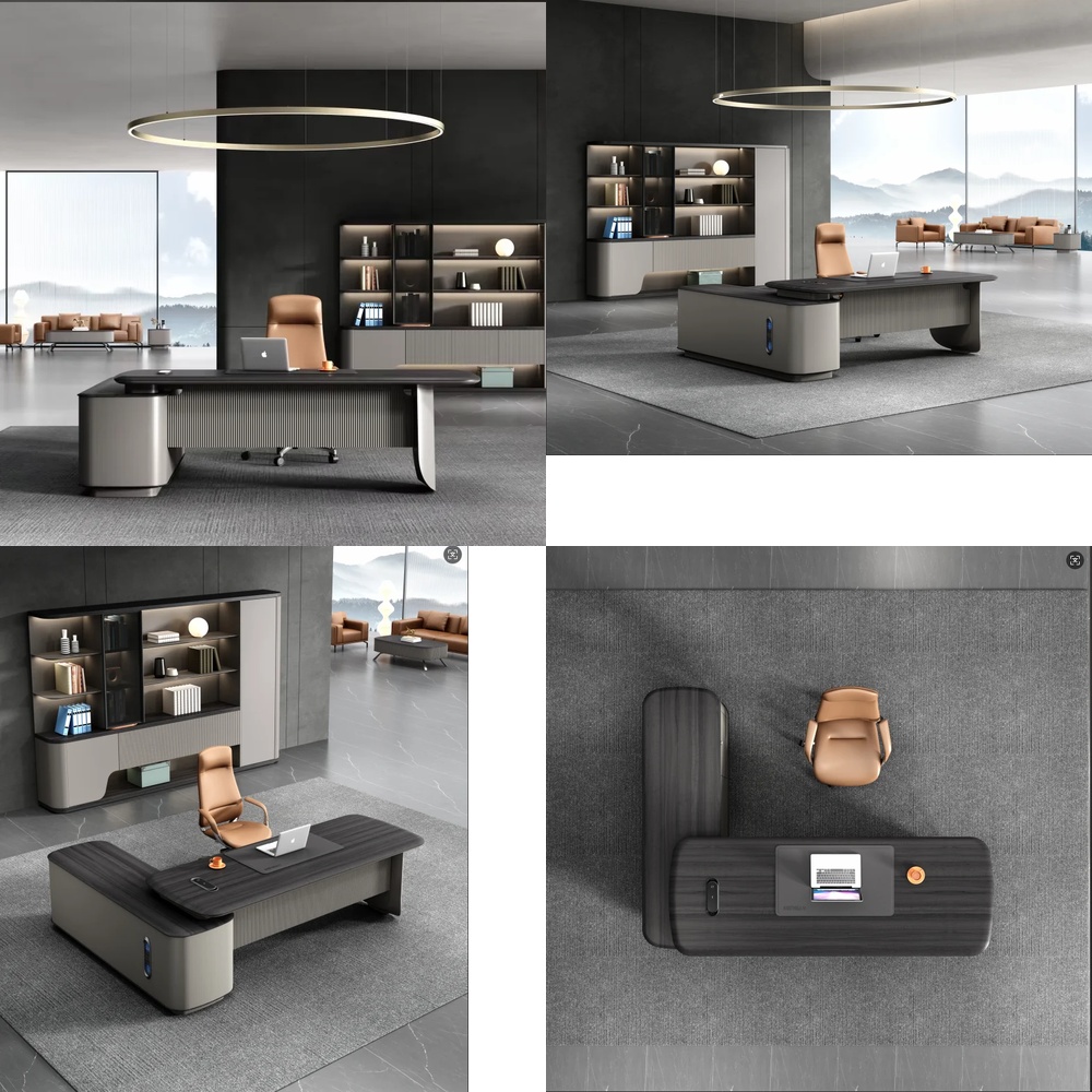 Modern Luxury Executive L Shap - Desk Setup L Shaped 评论和价格