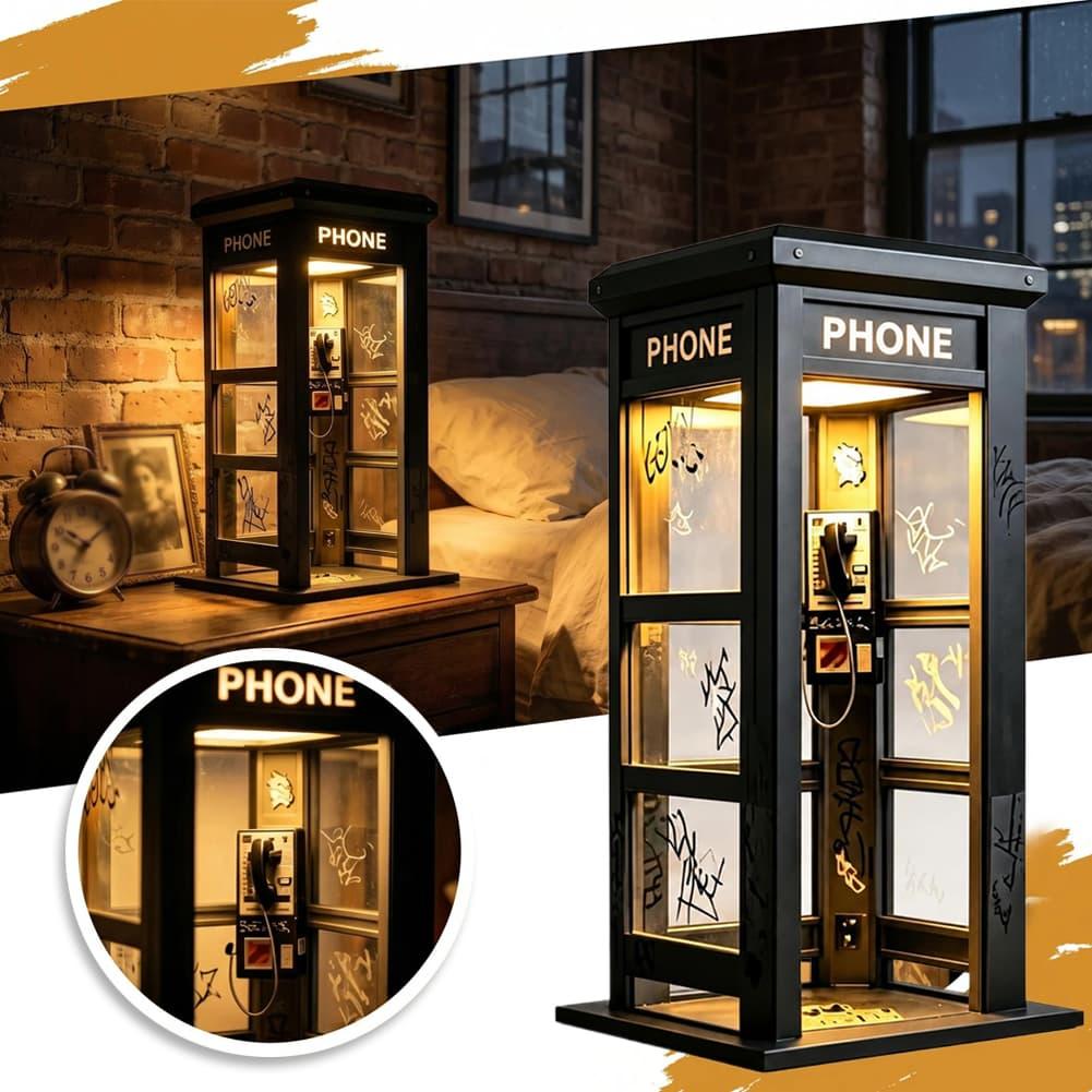 Retro Graffiti Phone Booth Tab - Desk Setup Lamp 评论和价格