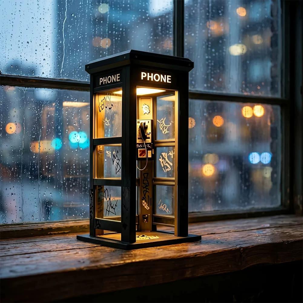Retro Graffiti Phone Booth Tab - Desk Setup Lamp 评论和价格