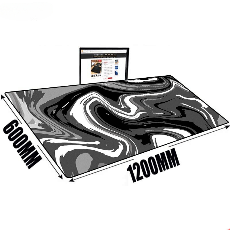 Large Mat Mouse Pad Fluid Art  - Desk Setup Pc And Laptop 评论和价格