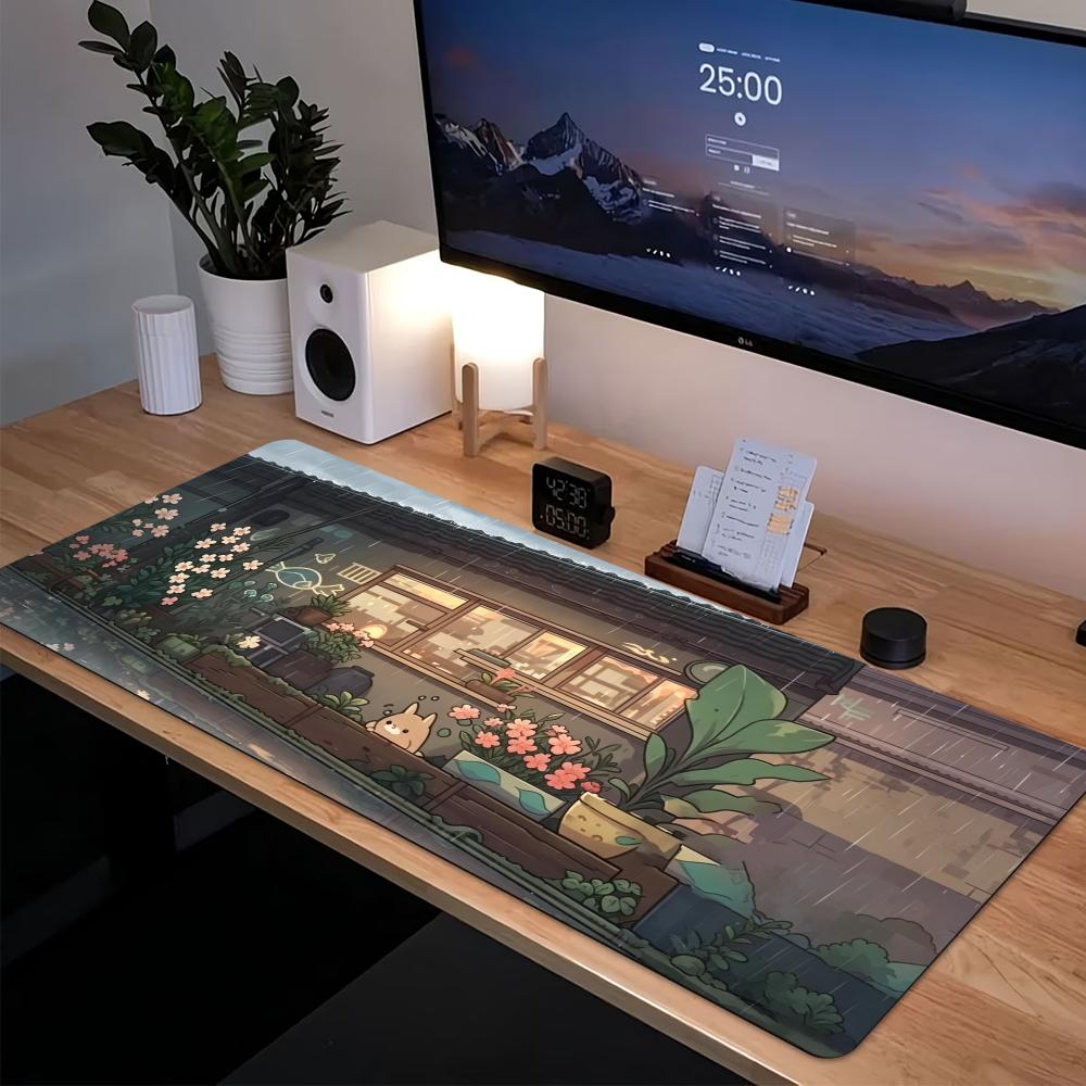 Cozy Anime Street Extended Gam - Desk Setup Pc And Laptop 评论和价格