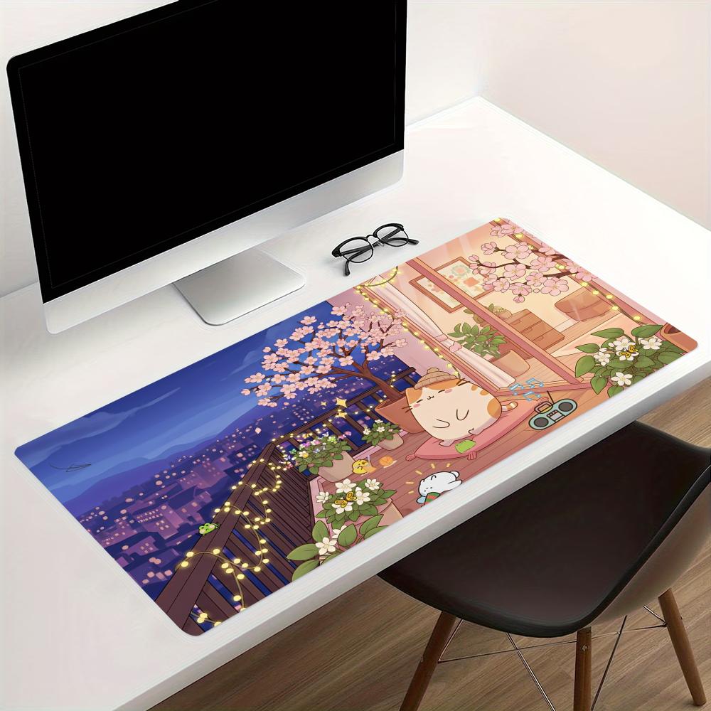 Cozy Anime Street Extended Gam - Desk Setup Pc And Laptop 评论和价格