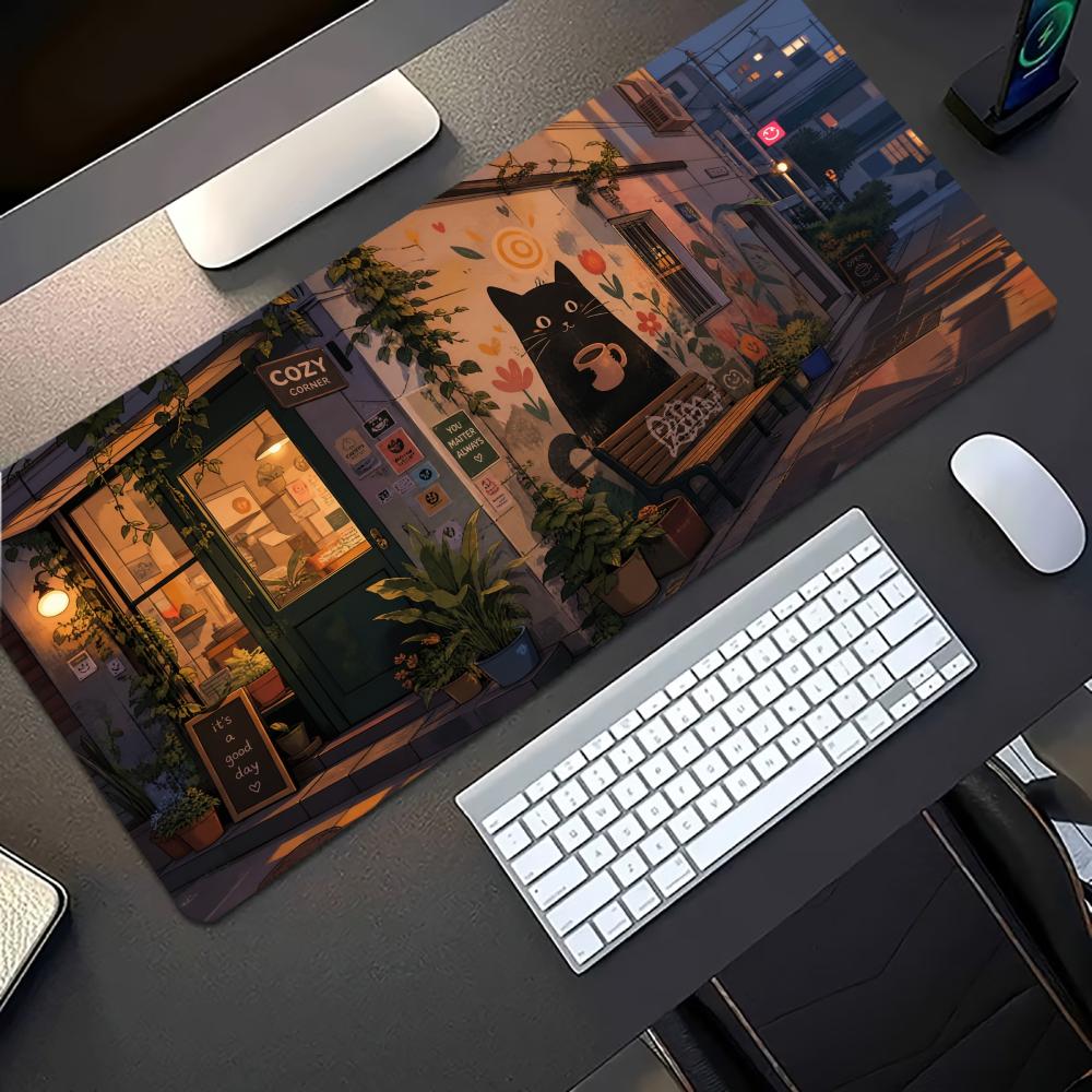 Cozy Anime Street Extended Gam - Desk Setup Pc And Laptop 评论和价格
