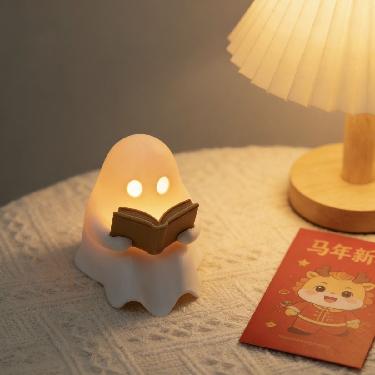 Cute Reading Ghost Led Night L - Desk Setup Lamp 评论和价格