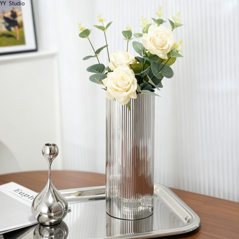 Luxury Stainless Steel Vase No - Desk Setup Minimalist 评论和价格