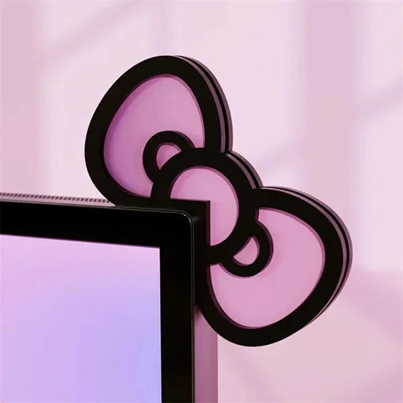 Kawaii Pink Acrylic Bow Monito - Setup Desk Monitor 评论和价格