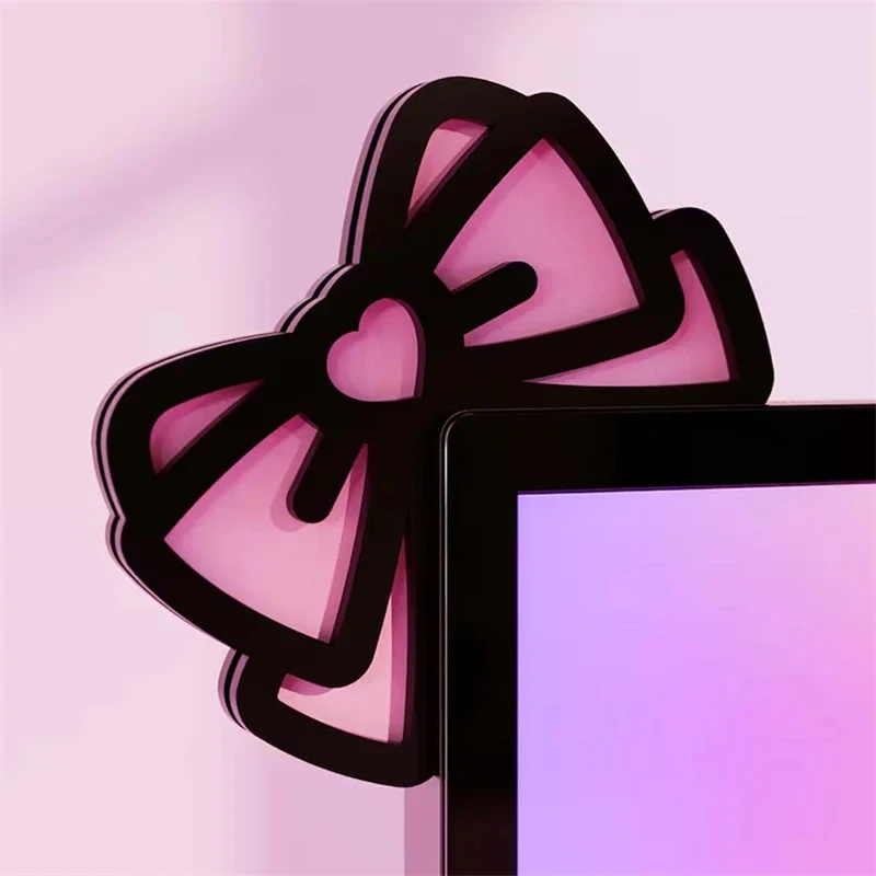 Kawaii Pink Acrylic Bow Monito - Setup Desk Monitor 评论和价格
