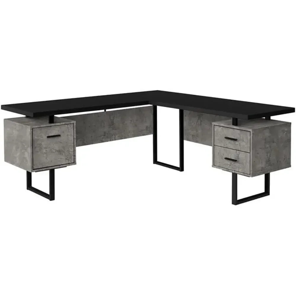 L-Shaped 70 Computer Desk with - Desk Setup L Shaped 评论和价格