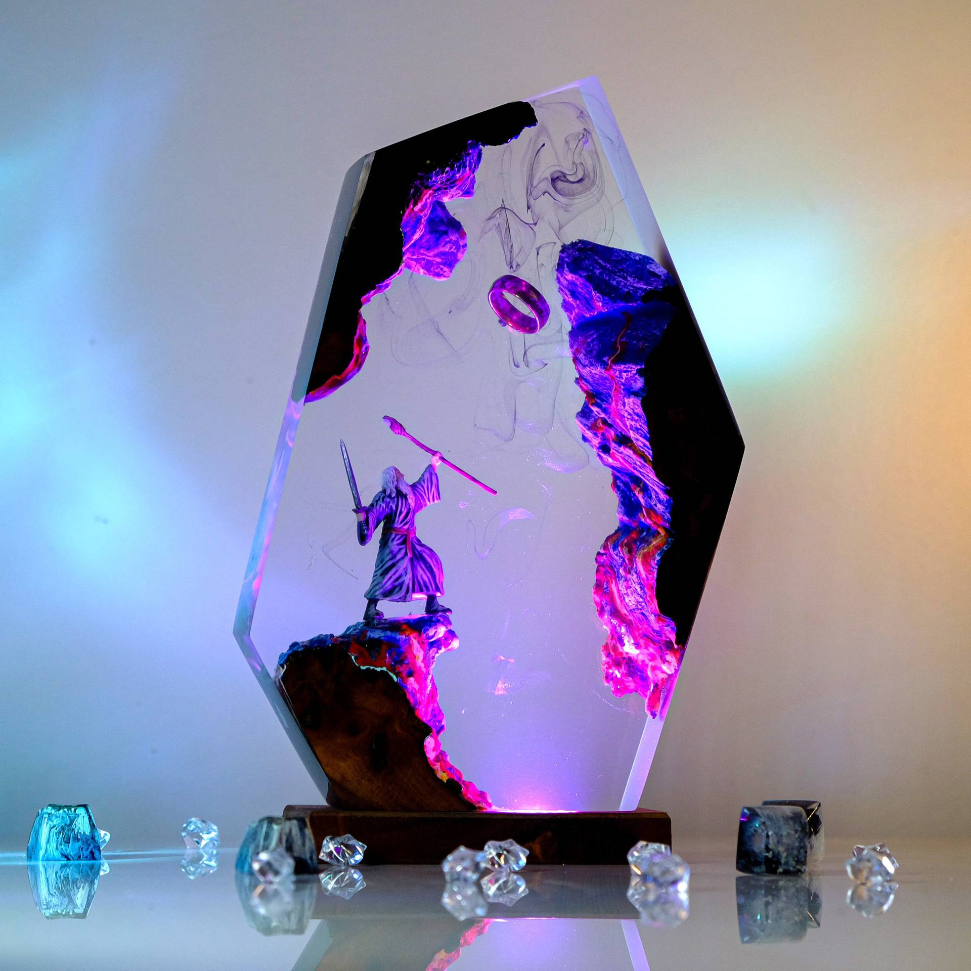 Movie Scence Figure Table Resi - Desk Setup Lamp 评论和价格