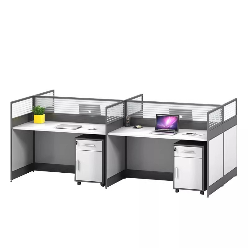 White Office Desk for 2 4 or 6 - Desk Setup L Shaped 评论和价格
