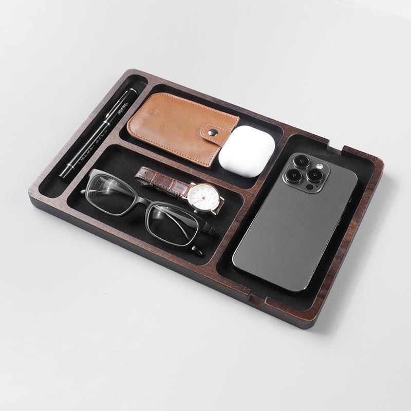 Solid Wood Storage Tray Nordic - Desk Setup Minimalist 评论和价格
