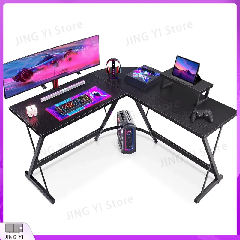 L Shaped Gaming Desk with Moni - Desk Setup L Shaped 评论和价格