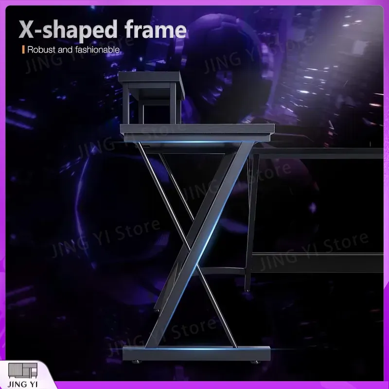 L Shaped Gaming Desk with Moni - Desk Setup L Shaped 评论和价格