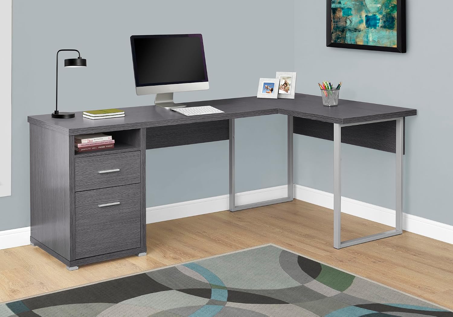 I 7257 Computer Desk, Home Off - Desk Setup L Shaped 评论和价格