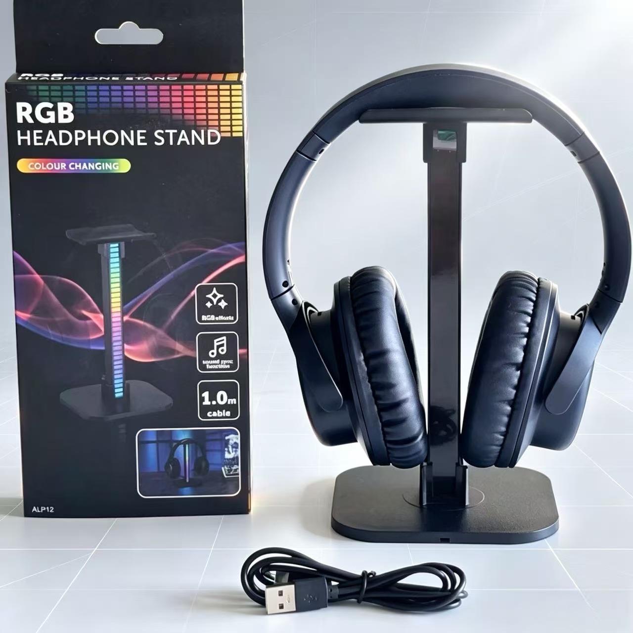 USB Gaming Headphone Stand RGB - Desk Setup Lamp 评论和价格